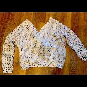 Chunky sweater with knot back